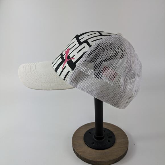 Puma Womens Hat One Size Snapback Mesh Trucker Black White Pink Baseball Cap - Picture 4 of 13